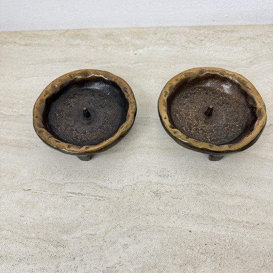 Image 1 of Set van 2 Horst Dalbeck kandelaars, 1970