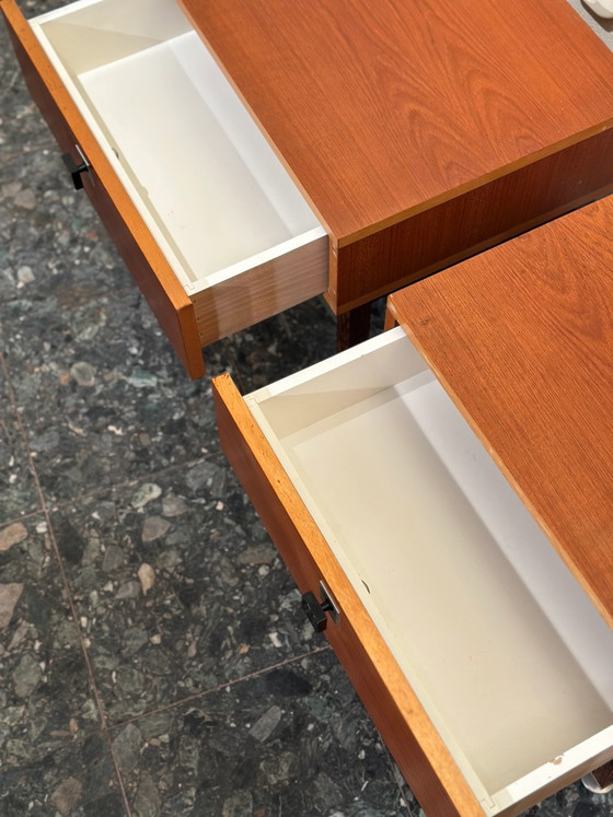 Set di comodini in teak in stile metà secolo – Metal, Scandinavian (photo 5 of 6)