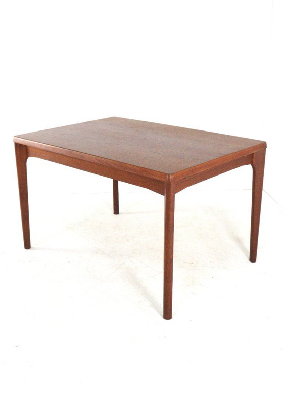Image 1 of Henning Kjaernulf for Vejle extendable dining table table Danish vintage