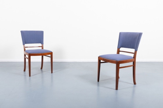 Image 1 of Chaises de salle à manger danoises du milieu du XXe siècle, datant des années 1950