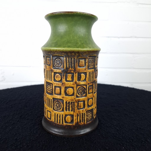 Jarrón de cerámica vintage Bay, década de 1970, Alemania Occidental