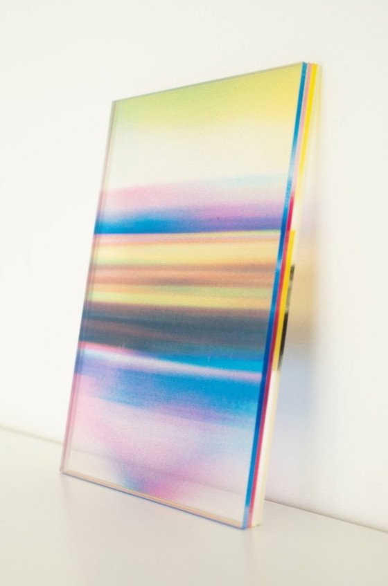 Image 1 of Mini opera d'arte serigrafica multicolore CMYK A6 di Lilxlylilxly