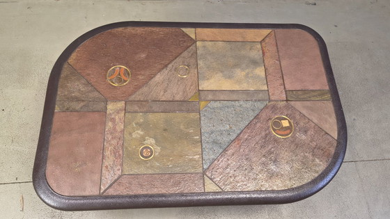 Image 1 of Brutalist Kingma style coffee table, 1970s