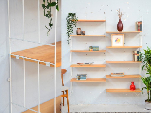 Mensola WHB vintage metà secolo, mensola a muro, credenza retrò anni '70