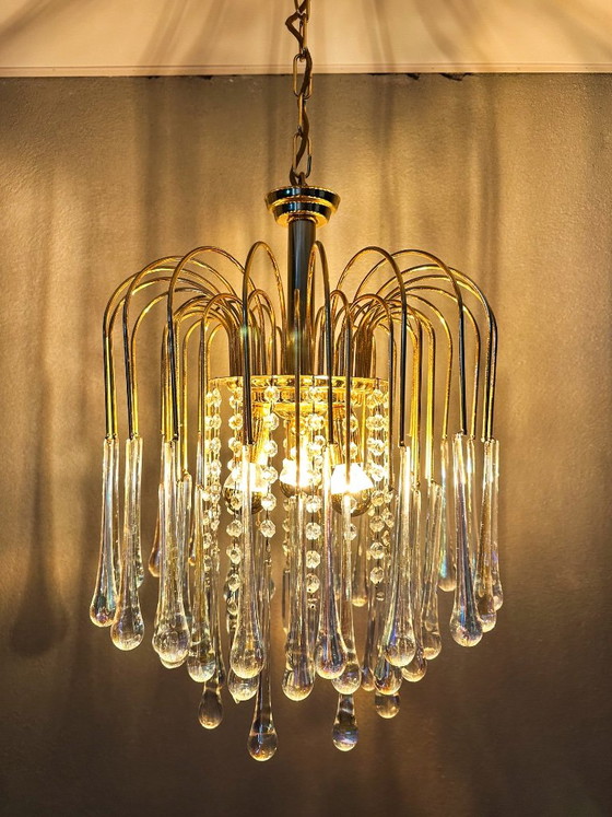 Lustre Goutte Iridescent Vintage – Glass, Metal (photo 5 of 13)