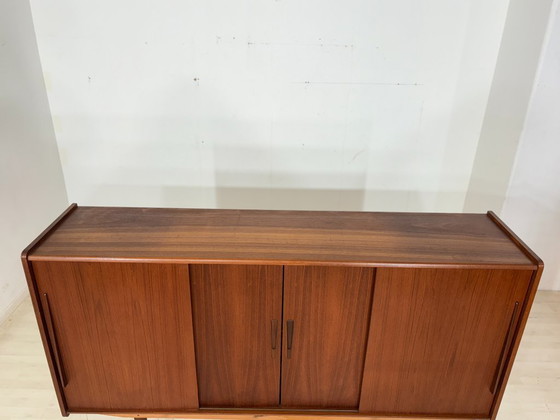 Image 1 of Buffet haut de design danois / Buffet en teck / Meuble bar / Meuble de salon / Meuble vintage