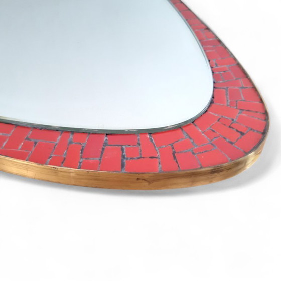Image 1 of Mid - Century design mosaic mirror, Berthold Müller, 1950s