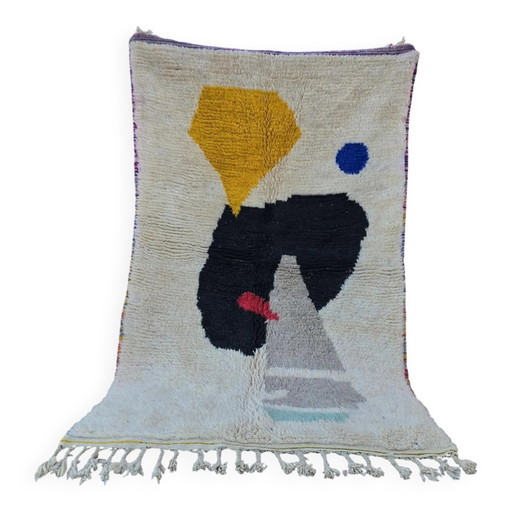 Autentico tappeto marocchino in lana tessuto a mano, 250x150 cm