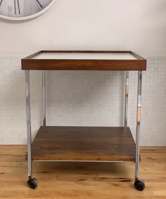 Image 1 of Vintage trolley / side table rosewood