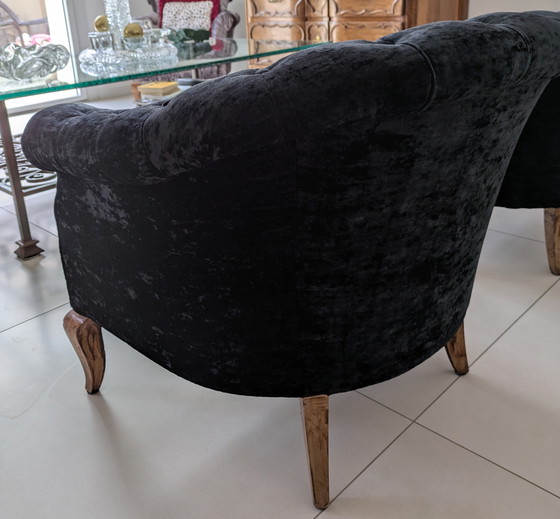 Image 1 of Jolie Paire de Fauteuils Chesterfield