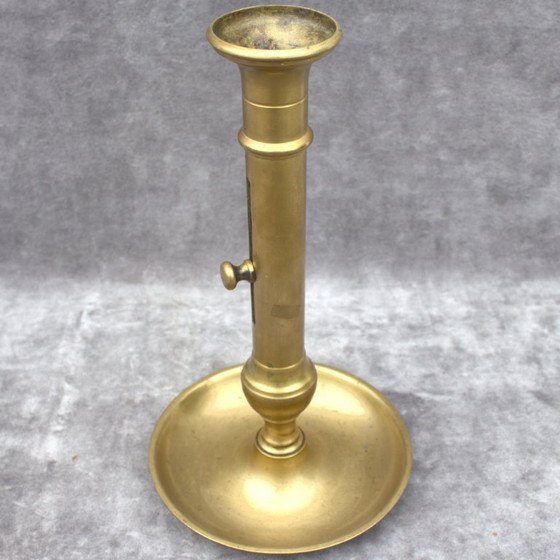 Image 1 of Antico candeliere francese in rame 30 cm