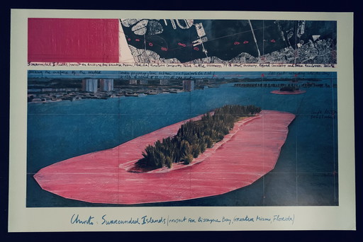 Christo: Projekt "Umgebene Inseln" Biscayne Bay Miami Florida, 1980 - 1983.