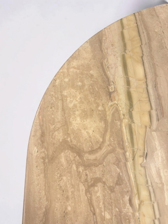 Image 1 of Vintage Italian travertine coffee table