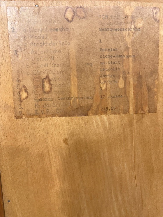 Image 1 of Mid-century vintage chest of drawers, display cabinet, living room cabinet, sideboard