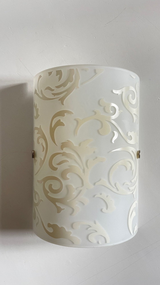 Image 1 of Polished and Silk-screened Glass Wall Lamp by Eglo