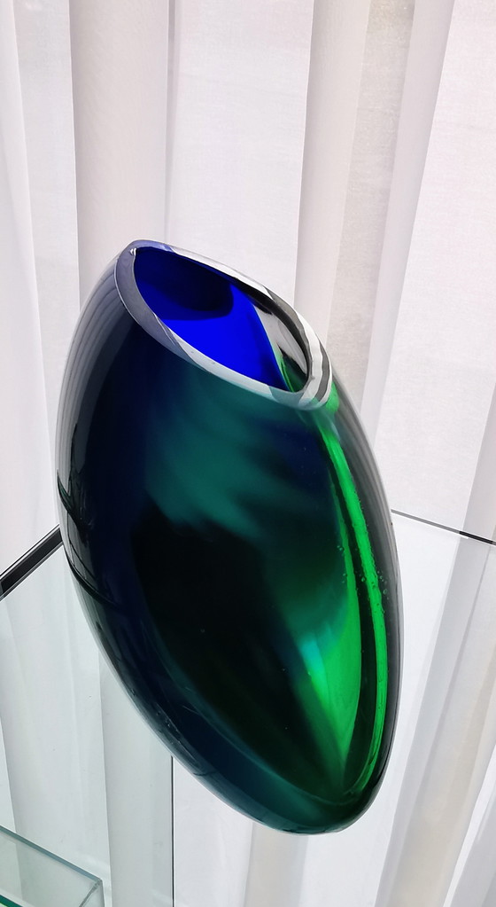 Image 1 of Vase, Ellipse, Hoglund art glass 1980s