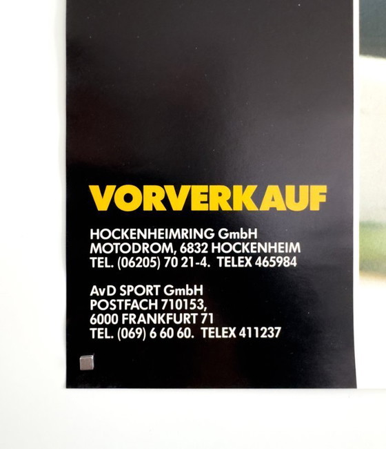 Image 1 of 🏁 Formel 1 – Großer Preis von Deutschland, Hockenheim 1987 – Original Poster/Plakat