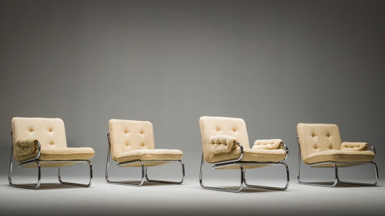 Image 1 of  Set of Three-Seater Borkum Sofa and Armchairs by Johan Bertil Häggström for Ikea, 1970s