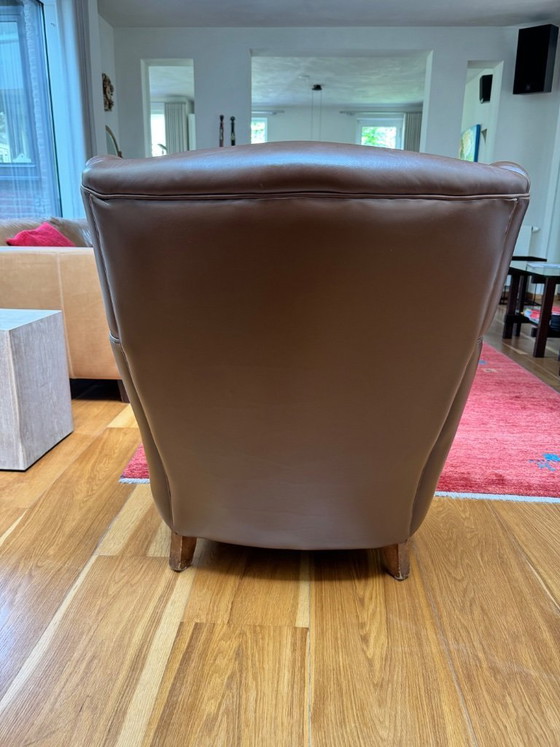 Image 1 of Leren vintage fauteuille