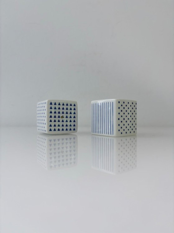 Set sale e pepe con design grafico blu – Accessori da tavola, Porcelain (photo 5 of 8)