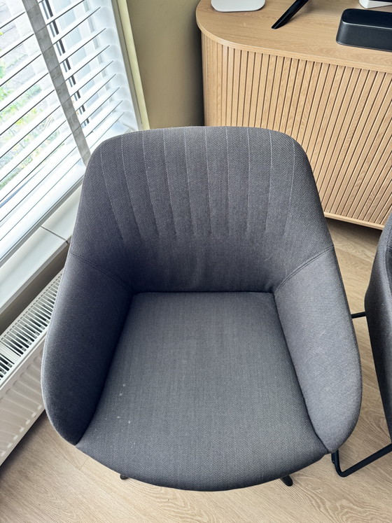 4x Arco Ease – Dining chairs, Metal, Textile (photo 6 of 7)