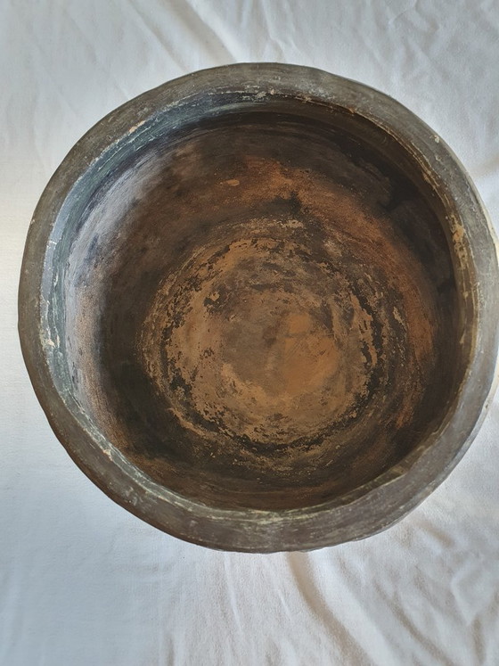 Vaso / Vasi per piante asiatico vintage con decorazione a rilievo – Ceramica (photo 4 of 5)