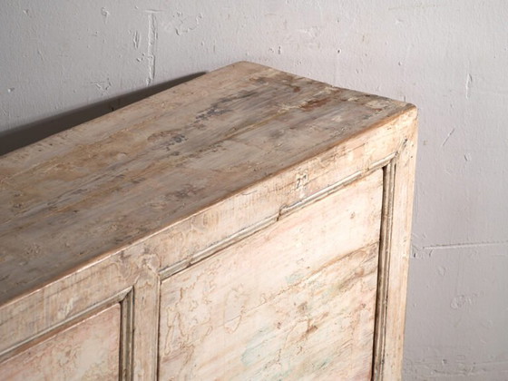 Antique painted sideboard in pine wood – China, circa 1900 – Sideboard cabinet, Iron (photo 17 of 40)