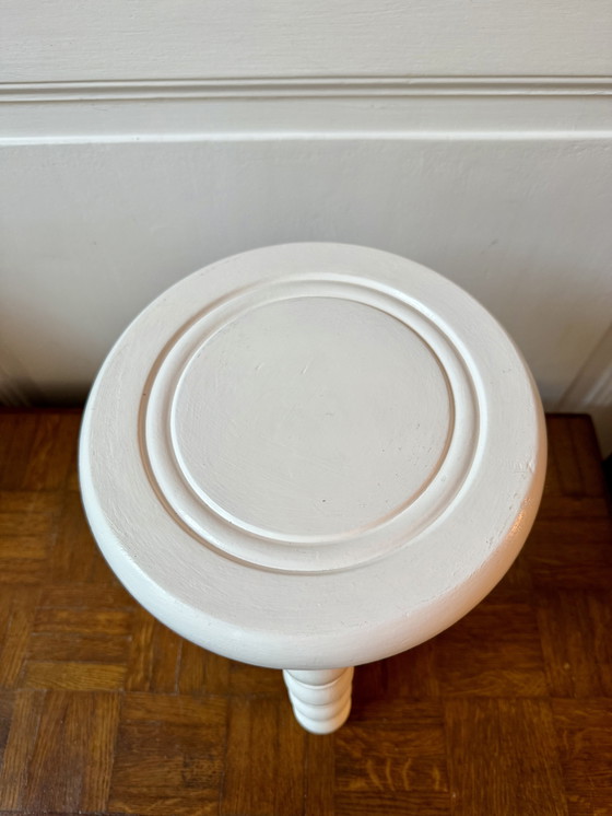 Image 1 of Sgabello treppiede in legno