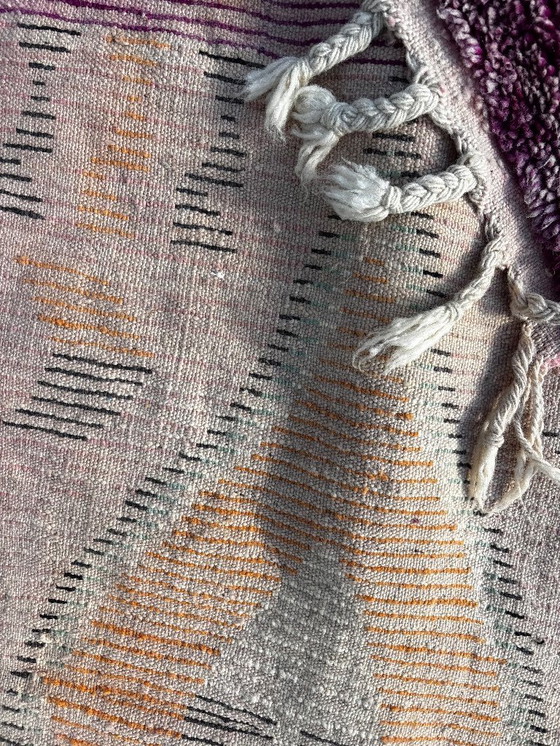 Image 1 of Moroccan Green Runner Beni Ourain Rug 70x360 cm, Living Room Runner Rug