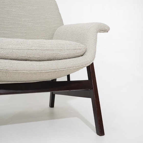 Poltrona „849“ di Gianfranco Frattini per Cassina, anni '50, Poltrone, Metallo, Beige (foto 11 di 12)