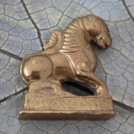 Image 1 of Antique brass scale weight, Chinese Mythological Animal