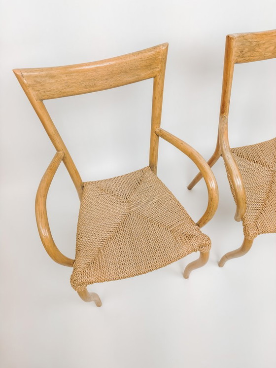 Image 1 of Two vintage Val Padilla dining chairs, Jasper Conran '70