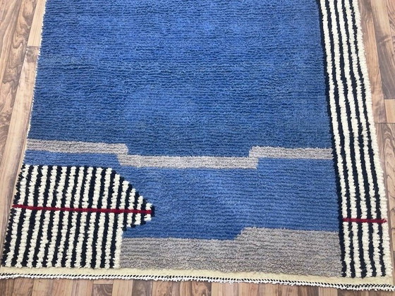 Image 1 of Alfombra tradicional auténtica de lana pura, hecha a mano, 150/250 cm.
