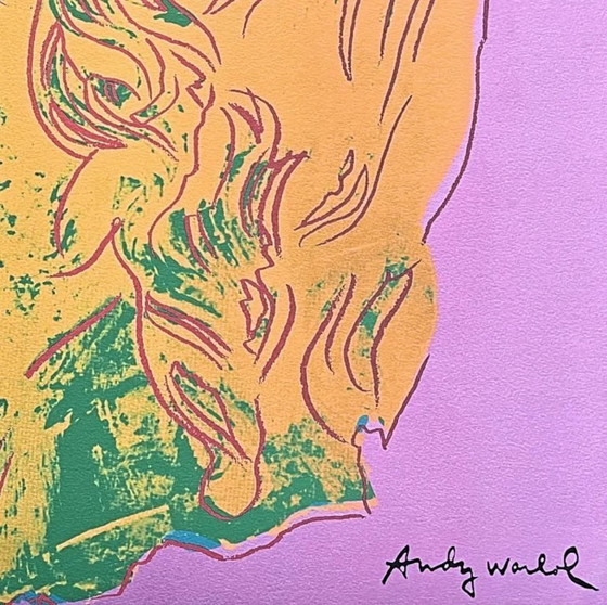 Image 1 of 1986 Carnegie Museum of Art After Andy Warhol "Alexander the Great Light Purple" Lithograph