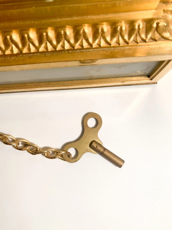Raingo Frères Louis XVI Style Alabaster and Gilt Bronze Table Clock, 19th Century, Decorative Objects, Gold (photo 10 of 15)