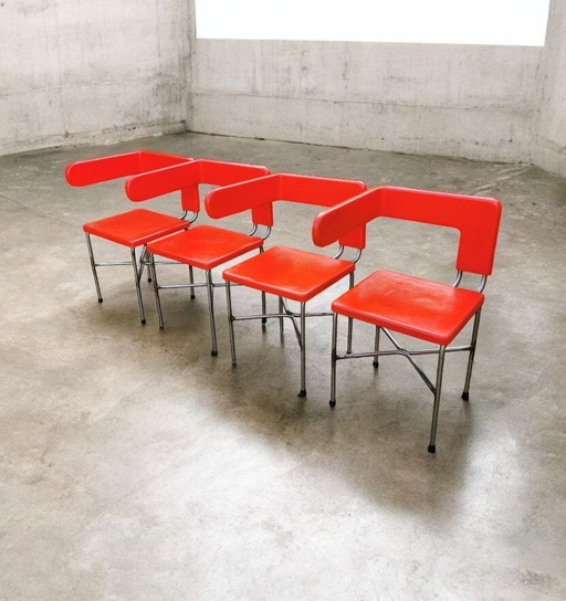 4 chaises space age (Italy) 