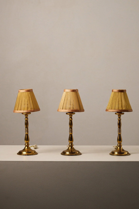 Hollywood Regency Brass Table Lamp, Europe, 1970s (photo 8 of 9)