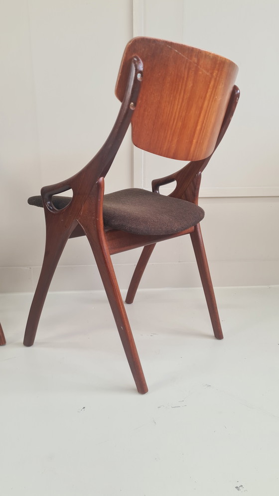 Image 1 of Danish Dining Chairs by Hovmand Olsen for Mogens Kold, 1960s
