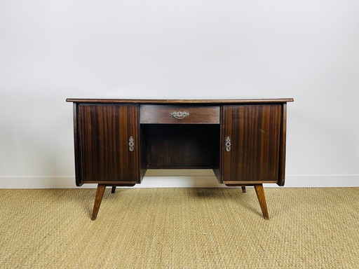 Modernistischer Vintage-Schreibtisch aus Mahagoni von Bähre Mignon Möbel, 1960
