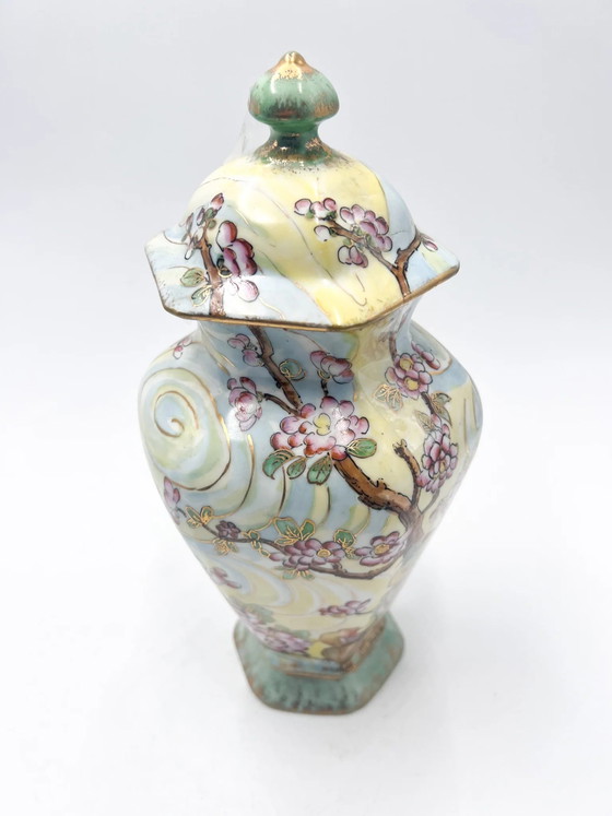 Hand-painted Art Nouveau Ceramic Vase by Vera Vitali, 1927 (photo 2 of 11)