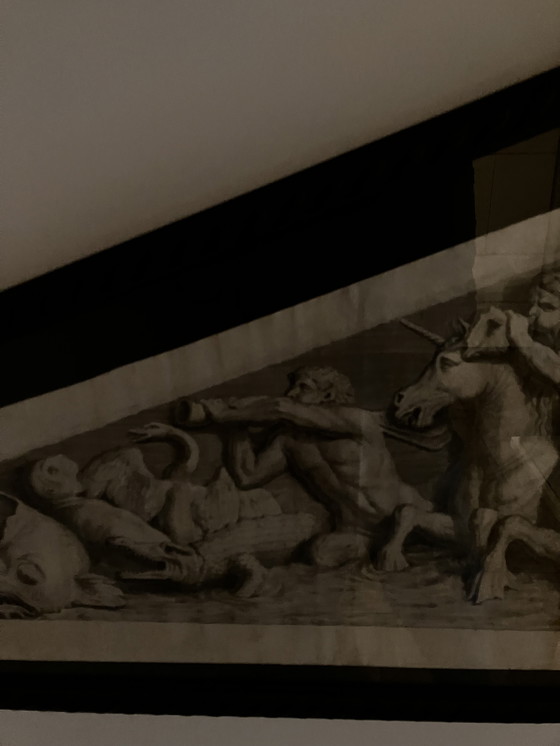 Image 1 of Hubertus Quellinus 1665-1668 Engraving Set Timpans Palace on Dam Square