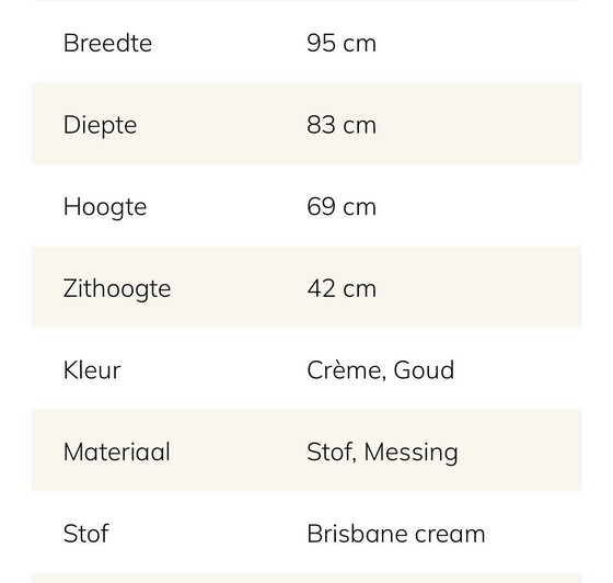 Image 1 of Eichholtz draai fauteuil Inger - Brisbane Crème