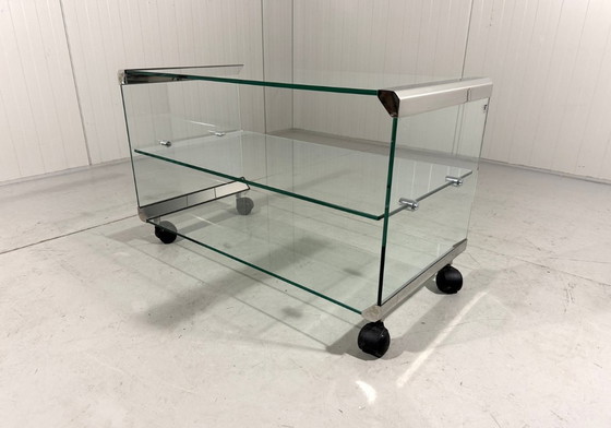 Image 1 of Mueble para equipos de audio, mueble para TV y mesa auxiliar de Gallotti&Radice, Tris 1971.