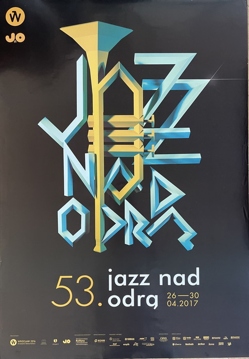 53 Jazz Nad Odra, 2017, affiche d'exposition originale