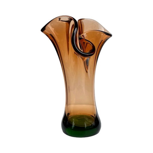 Vase Hana Machovská, Borocristal Nový Bor, Tchécoslovaquie, années 1970, verre d'art