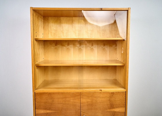 Image 1 of Bibliothèque en bois vintage, années 1960, Tchécoslovaquie