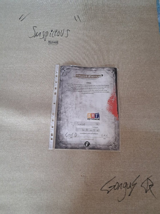 Image 1 of GONGAS - Suspicious - Artist canvas
