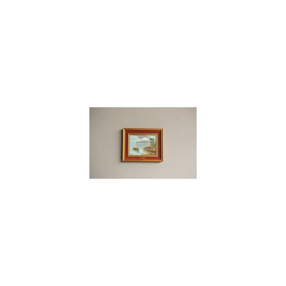 Image 1 of Vintage oil on canvas Landscape with frame by Giovanni Cappelletti, 1970