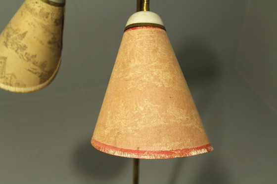 Image 1 of Italienische Stehlampe aus Messing mit drei Leuchten, 1960er Jahre