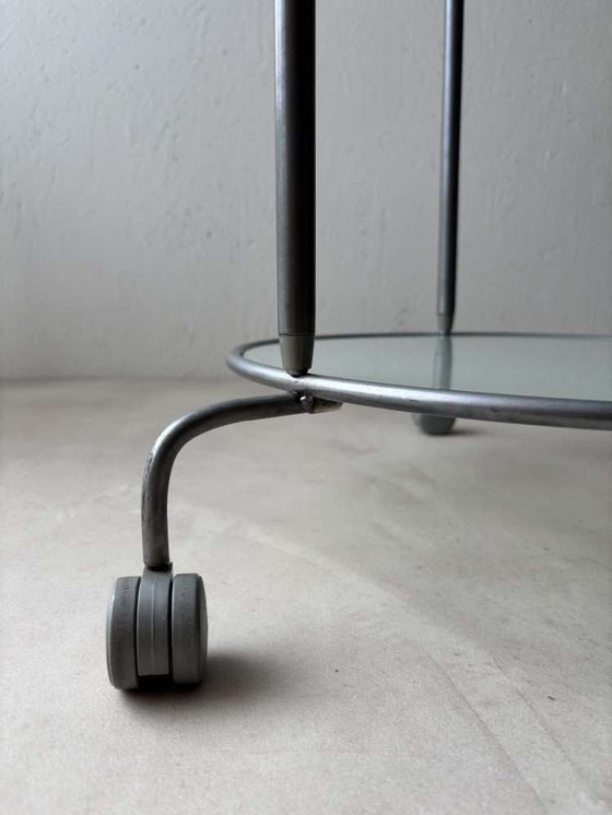 Image 1 of Carrello di servizio Ikea a due strati con vetro